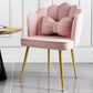 Glam Style 16.5'' Wide Dining Room Chair Solid Back Chair with 4 Metal Legs for Home Use Pink Brass Gold 1 Piece Clearhalo ' kitchen&dining_furn' 'Dining Chairs' 'Dining Tables & Seating' 'dining_chair' 'Furniture' 'furniture_dining_chair' 'Kitchen & Dining Furniture' 'kitchen' 3455281
