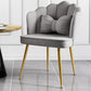Glam Style 16.5'' Wide Dining Room Chair Solid Back Chair with 4 Metal Legs for Home Use Grey Brass Gold 1 Piece Clearhalo ' kitchen&dining_furn' 'Dining Chairs' 'Dining Tables & Seating' 'dining_chair' 'Furniture' 'furniture_dining_chair' 'Kitchen & Dining Furniture' 'kitchen' 3455286