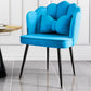Glam Style 16.5'' Wide Dining Room Chair Solid Back Chair with 4 Metal Legs for Home Use Blue Black 1 Piece Clearhalo ' kitchen&dining_furn' 'Dining Chairs' 'Dining Tables & Seating' 'dining_chair' 'Furniture' 'furniture_dining_chair' 'Kitchen & Dining Furniture' 'kitchen' 3455303