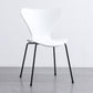 Glam Style Metal Side Chair Solid Back Matte Finish Home Use Dining Chair White Black 1 Piece Clearhalo ' kitchen&dining_furn' 'Dining Chairs' 'Dining Tables & Seating' 'dining_chair' 'Furniture' 'furniture_dining_chair' 'Kitchen & Dining Furniture' 'kitchen' 3455339