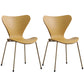 Glam Style Metal Side Chair Solid Back Matte Finish Home Use Dining Chair Yellow Brass Gold Set of 2 Clearhalo ' kitchen&dining_furn' 'Dining Chairs' 'Dining Tables & Seating' 'dining_chair' 'Furniture' 'furniture_dining_chair' 'Kitchen & Dining Furniture' 'kitchen' 3455343