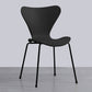 Glam Style Metal Side Chair Solid Back Matte Finish Home Use Dining Chair Black Black 1 Piece Clearhalo ' kitchen&dining_furn' 'Dining Chairs' 'Dining Tables & Seating' 'dining_chair' 'Furniture' 'furniture_dining_chair' 'Kitchen & Dining Furniture' 'kitchen' 3455345