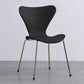 Glam Style Metal Side Chair Solid Back Matte Finish Home Use Dining Chair Black Brass Gold 1 Piece Clearhalo ' kitchen&dining_furn' 'Dining Chairs' 'Dining Tables & Seating' 'dining_chair' 'Furniture' 'furniture_dining_chair' 'Kitchen & Dining Furniture' 'kitchen' 3455363