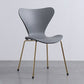 Glam Style Metal Side Chair Solid Back Matte Finish Home Use Dining Chair Grey Brass Gold 1 Piece Clearhalo ' kitchen&dining_furn' 'Dining Chairs' 'Dining Tables & Seating' 'dining_chair' 'Furniture' 'furniture_dining_chair' 'Kitchen & Dining Furniture' 'kitchen' 3455375