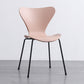 Glam Style Metal Side Chair Solid Back Matte Finish Home Use Dining Chair Pink Black 1 Piece Clearhalo ' kitchen&dining_furn' 'Dining Chairs' 'Dining Tables & Seating' 'dining_chair' 'Furniture' 'furniture_dining_chair' 'Kitchen & Dining Furniture' 'kitchen' 3455387