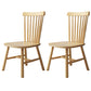 Contemporary Kitchen Wood Square Dining Chair Windsor Back Dining Side Chair Wood Set of 2 Clearhalo ' kitchen&dining_furn' 'Dining Chairs' 'Dining Tables & Seating' 'dining_chair' 'Furniture' 'furniture_dining_chair' 'Kitchen & Dining Furniture' 'kitchen' 3455391