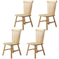 Contemporary Kitchen Wood Square Dining Chair Windsor Back Dining Side Chair Wood Set of 4 Clearhalo ' kitchen&dining_furn' 'Dining Chairs' 'Dining Tables & Seating' 'dining_chair' 'Furniture' 'furniture_dining_chair' 'Kitchen & Dining Furniture' 'kitchen' 3455392