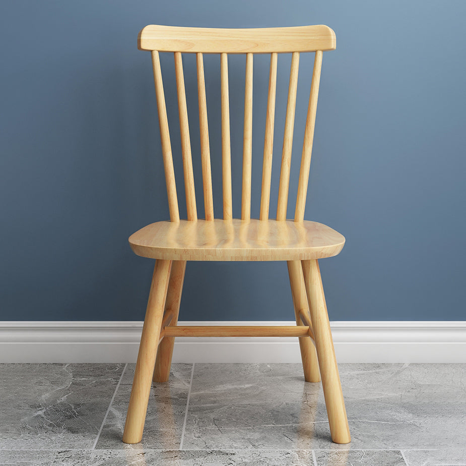 Contemporary Kitchen Wood Square Dining Chair Windsor Back Dining Side Chair Clearhalo ' kitchen&dining_furn' 'Dining Chairs' 'Dining Tables & Seating' 'dining_chair' 'Furniture' 'furniture_dining_chair' 'Kitchen & Dining Furniture' 'kitchen' 3455393