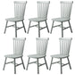 Contemporary Kitchen Wood Square Dining Chair Windsor Back Dining Side Chair Grey Set of 6 Clearhalo ' kitchen&dining_furn' 'Dining Chairs' 'Dining Tables & Seating' 'dining_chair' 'Furniture' 'furniture_dining_chair' 'Kitchen & Dining Furniture' 'kitchen' 3455401