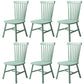 Contemporary Kitchen Wood Square Dining Chair Windsor Back Dining Side Chair Mint Green Set of 6 Clearhalo ' kitchen&dining_furn' 'Dining Chairs' 'Dining Tables & Seating' 'dining_chair' 'Furniture' 'furniture_dining_chair' 'Kitchen & Dining Furniture' 'kitchen' 3455424