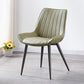 Glam Style Dining Room Chair Wingback Parsons Chair with 4 Metal Legs for Home Use Pea Green Black 1 Piece Clearhalo ' kitchen&dining_furn' 'Dining Chairs' 'Dining Tables & Seating' 'dining_chair' 'Furniture' 'furniture_dining_chair' 'Kitchen & Dining Furniture' 'kitchen' 3455465