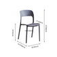 Home Side Chair Stackable Contemporary Open Back Plastic Dining Room Chair Clearhalo ' kitchen&dining_furn' 'Dining Chairs' 'Dining Tables & Seating' 'dining_chair' 'Furniture' 'furniture_dining_chair' 'Kitchen & Dining Furniture' 'kitchen' 3455499