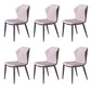 Metal Contemporary Dining Room Chair Metallic Finish Wingback Side Chair Light Gray Set of 6 Clearhalo ' kitchen&dining_furn' 'Dining Chairs' 'Dining Tables & Seating' 'dining_chair' 'Furniture' 'furniture_dining_chair' 'Kitchen & Dining Furniture' 'kitchen' 3455544