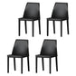 Modern Style Leather Dining Chair Matte Color Kitchen Side Parsons Chair Black Set of 4 Clearhalo ' kitchen&dining_furn' 'Dining Chairs' 'Dining Tables & Seating' 'dining_chair' 'Furniture' 'furniture_dining_chair' 'Kitchen & Dining Furniture' 'kitchen' 3455563