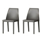 Modern Style Leather Dining Chair Matte Color Kitchen Side Parsons Chair Grey Set of 2 Clearhalo ' kitchen&dining_furn' 'Dining Chairs' 'Dining Tables & Seating' 'dining_chair' 'Furniture' 'furniture_dining_chair' 'Kitchen & Dining Furniture' 'kitchen' 3455567