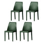 Modern Style Leather Dining Chair Matte Color Kitchen Side Parsons Chair Dark Green Set of 4 Clearhalo ' kitchen&dining_furn' 'Dining Chairs' 'Dining Tables & Seating' 'dining_chair' 'Furniture' 'furniture_dining_chair' 'Kitchen & Dining Furniture' 'kitchen' 3455594