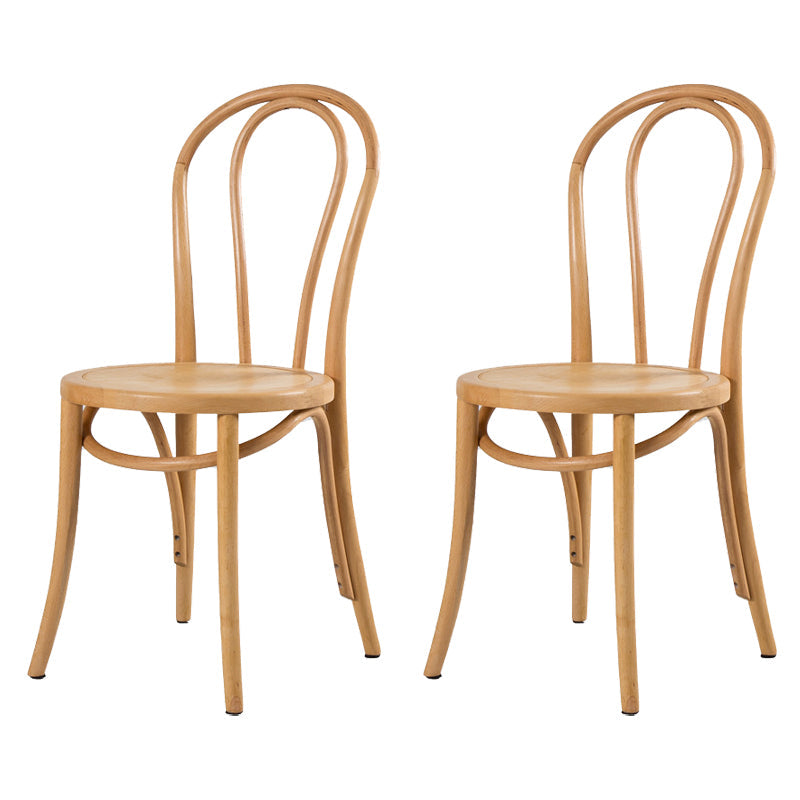 French Modern Style Solid Wood Dining Chairs Set Windsor Back Side Chair Wood Wood Set of 2 Clearhalo ' kitchen&dining_furn' 'Dining Chairs' 'Dining Tables & Seating' 'dining_chair' 'Furniture' 'furniture_dining_chair' 'Kitchen & Dining Furniture' 'kitchen' 3455638