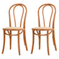 French Modern Style Solid Wood Dining Chairs Set Windsor Back Side Chair Khaki-Orange Rattan Set of 2 Clearhalo ' kitchen&dining_furn' 'Dining Chairs' 'Dining Tables & Seating' 'dining_chair' 'Furniture' 'furniture_dining_chair' 'Kitchen & Dining Furniture' 'kitchen' 3455648