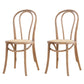 French Modern Style Solid Wood Dining Chairs Set Windsor Back Side Chair Grey Rattan Set of 2 Clearhalo ' kitchen&dining_furn' 'Dining Chairs' 'Dining Tables & Seating' 'dining_chair' 'Furniture' 'furniture_dining_chair' 'Kitchen & Dining Furniture' 'kitchen' 3455652
