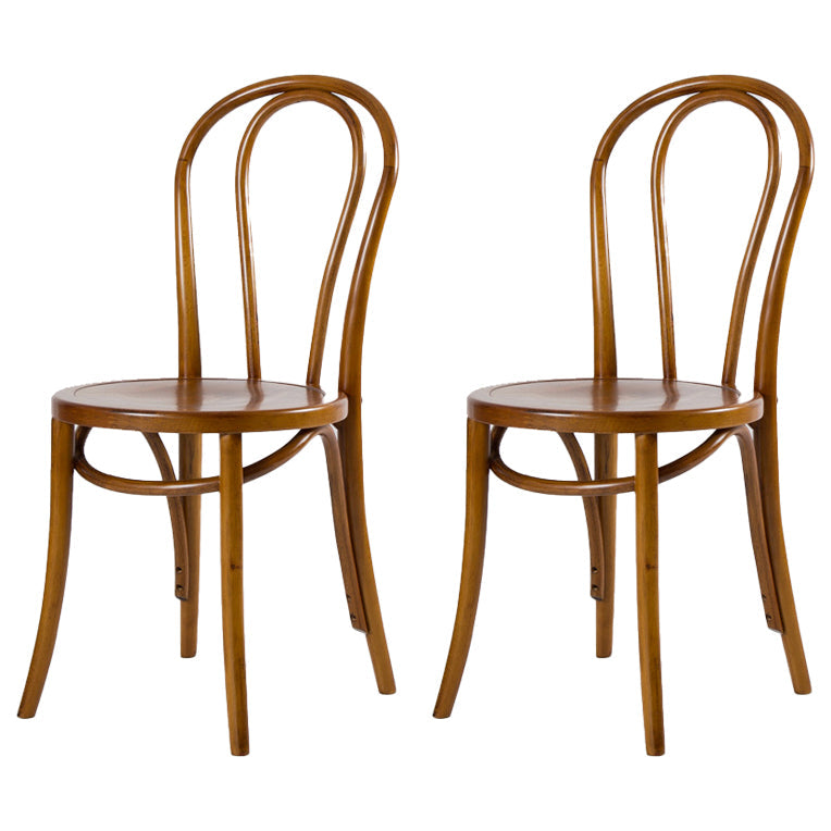 French Modern Style Solid Wood Dining Chairs Set Windsor Back Side Chair Walnut Wood Set of 2 Clearhalo ' kitchen&dining_furn' 'Dining Chairs' 'Dining Tables & Seating' 'dining_chair' 'Furniture' 'furniture_dining_chair' 'Kitchen & Dining Furniture' 'kitchen' 3455656