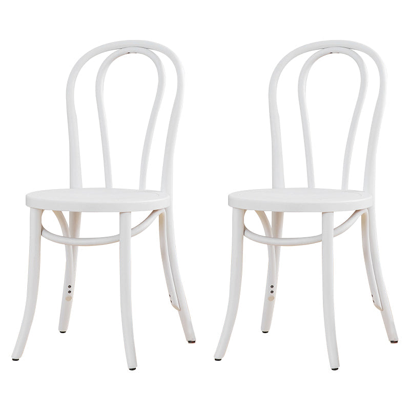 French Modern Style Solid Wood Dining Chairs Set Windsor Back Side Chair White Wood Set of 2 Clearhalo ' kitchen&dining_furn' 'Dining Chairs' 'Dining Tables & Seating' 'dining_chair' 'Furniture' 'furniture_dining_chair' 'Kitchen & Dining Furniture' 'kitchen' 3455658