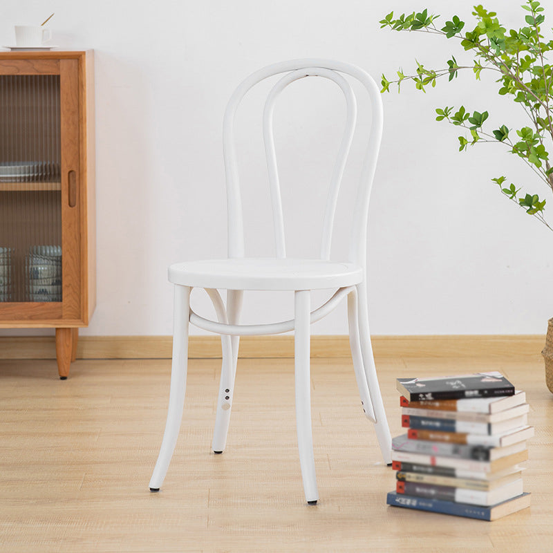 French Modern Style Solid Wood Dining Chairs Set Windsor Back Side Chair White Wood 1 Piece Clearhalo ' kitchen&dining_furn' 'Dining Chairs' 'Dining Tables & Seating' 'dining_chair' 'Furniture' 'furniture_dining_chair' 'Kitchen & Dining Furniture' 'kitchen' 3455682