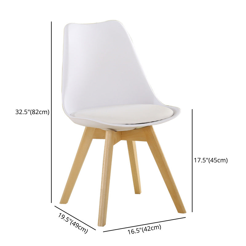 Wood Scandinavian Brasserie Side Chair Parsons Multi-color Dining Chair Clearhalo ' kitchen&dining_furn' 'Dining Chairs' 'Dining Tables & Seating' 'dining_chair' 'Furniture' 'furniture_dining_chair' 'Kitchen & Dining Furniture' 'kitchen' 3466664
