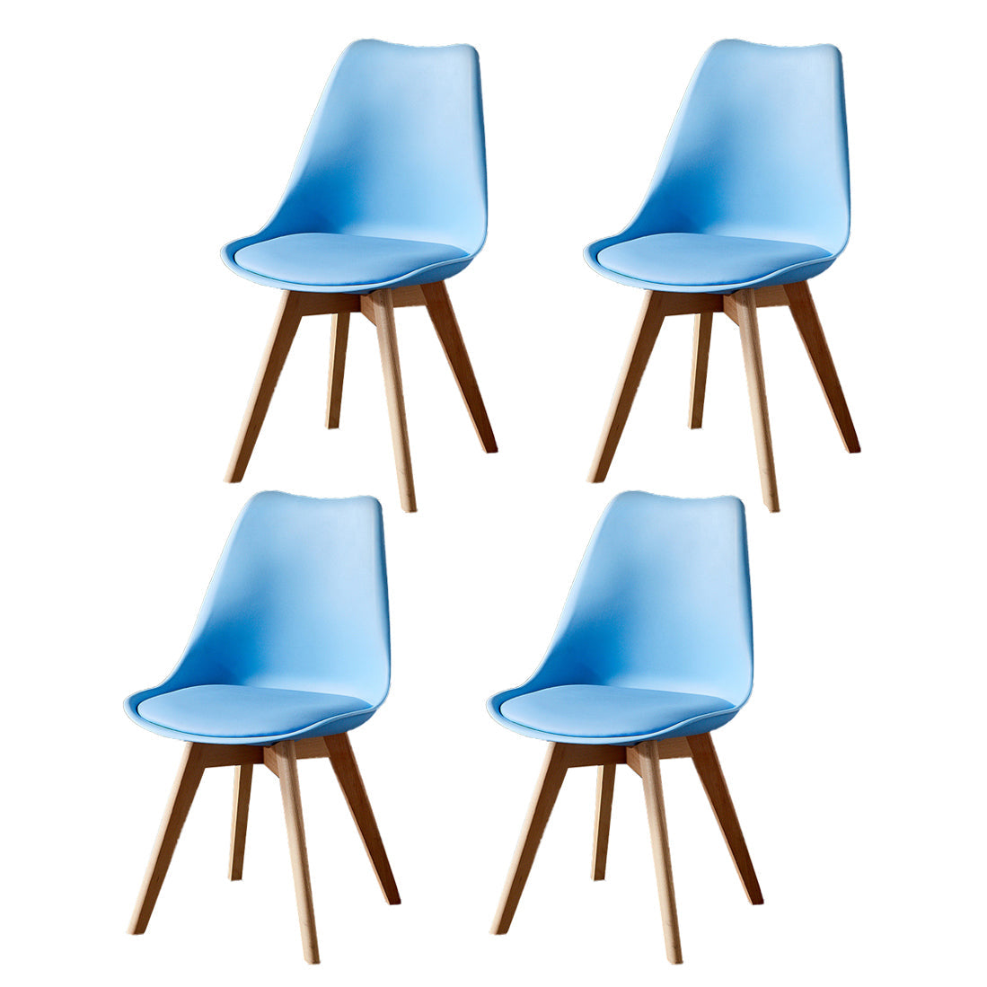 Wood Scandinavian Brasserie Side Chair Parsons Multi-color Dining Chair Blue Set of 4 Clearhalo ' kitchen&dining_furn' 'Dining Chairs' 'Dining Tables & Seating' 'dining_chair' 'Furniture' 'furniture_dining_chair' 'Kitchen & Dining Furniture' 'kitchen' 3466670