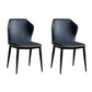 Modern Style Upholstered Side Chair Wingback Parsons Chair for Home Use Blue Set of 2 Clearhalo ' kitchen&dining_furn' 'Dining Chairs' 'Dining Tables & Seating' 'dining_chair' 'Furniture' 'furniture_dining_chair' 'Kitchen & Dining Furniture' 'kitchen' 3466683