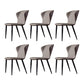 Modern Style Upholstered Side Chair Wingback Parsons Chair for Home Use Dark Gray Set of 6 Clearhalo ' kitchen&dining_furn' 'Dining Chairs' 'Dining Tables & Seating' 'dining_chair' 'Furniture' 'furniture_dining_chair' 'Kitchen & Dining Furniture' 'kitchen' 3466689