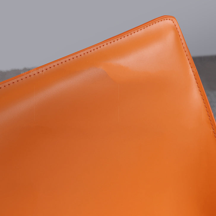 Contemporary Dining Arm Chair 23'' Wide Solid Back Chair with Stainless Steel Legs Clearhalo ' kitchen&dining_furn' 'Dining Chairs' 'Dining Tables & Seating' 'dining_chair' 'Furniture' 'furniture_dining_chair' 'Kitchen & Dining Furniture' 'kitchen' 3466713