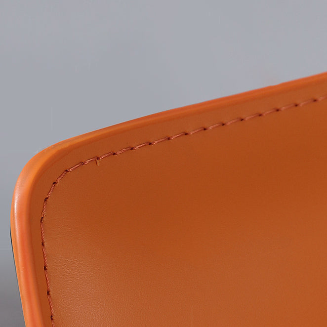 Contemporary Dining Arm Chair 23'' Wide Solid Back Chair with Stainless Steel Legs Clearhalo ' kitchen&dining_furn' 'Dining Chairs' 'Dining Tables & Seating' 'dining_chair' 'Furniture' 'furniture_dining_chair' 'Kitchen & Dining Furniture' 'kitchen' 3466714