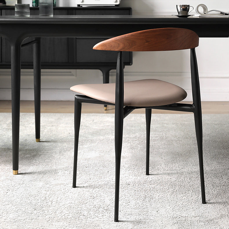 Mid-century Dining Chairs Wood Dining Open Back Dining Side Chair for Home Use Grey 1 Piece Clearhalo ' kitchen&dining_furn' 'Dining Chairs' 'Dining Tables & Seating' 'dining_chair' 'Furniture' 'furniture_dining_chair' 'Kitchen & Dining Furniture' 'kitchen' 3466734