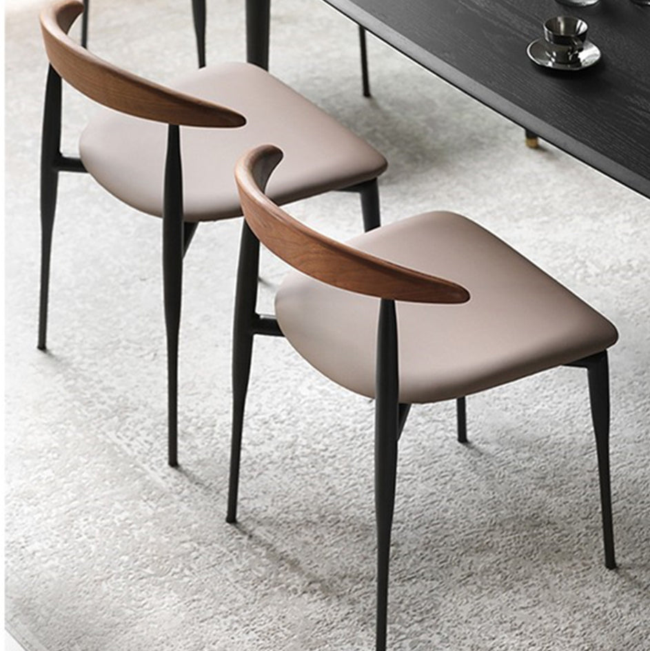 Mid-century Dining Chairs Wood Dining Open Back Dining Side Chair for Home Use Clearhalo ' kitchen&dining_furn' 'Dining Chairs' 'Dining Tables & Seating' 'dining_chair' 'Furniture' 'furniture_dining_chair' 'Kitchen & Dining Furniture' 'kitchen' 3466735