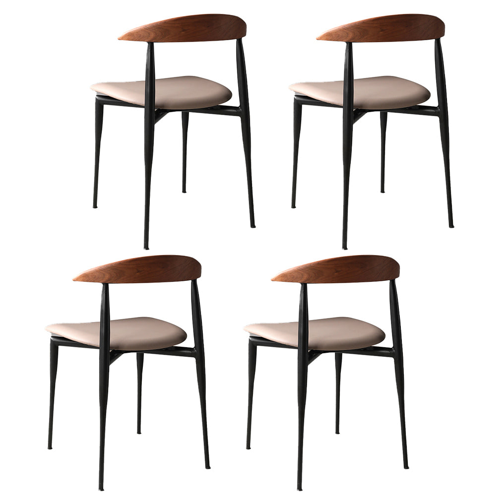 Mid-century Dining Chairs Wood Dining Open Back Dining Side Chair for Home Use Grey Set of 4 Clearhalo ' kitchen&dining_furn' 'Dining Chairs' 'Dining Tables & Seating' 'dining_chair' 'Furniture' 'furniture_dining_chair' 'Kitchen & Dining Furniture' 'kitchen' 3466737