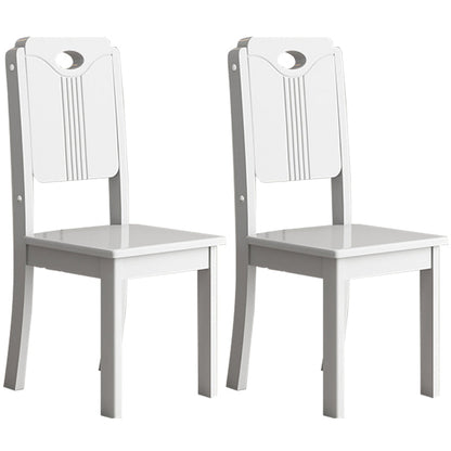 Contemporary Style Side Chair for Home Use Dining Armless Accent Chairs Ivory Set of 2 Clearhalo ' kitchen&dining_furn' 'Dining Chairs' 'Dining Tables & Seating' 'dining_chair' 'Furniture' 'furniture_dining_chair' 'Kitchen & Dining Furniture' 'kitchen' 3466763
