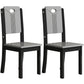 Contemporary Style Side Chair for Home Use Dining Armless Accent Chairs Black Set of 2 Clearhalo ' kitchen&dining_furn' 'Dining Chairs' 'Dining Tables & Seating' 'dining_chair' 'Furniture' 'furniture_dining_chair' 'Kitchen & Dining Furniture' 'kitchen' 3466768
