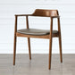 Modern Style Wooden Matte Finish Dining Arm Chair Open Back Arm Chair for Home Use Walnut Upholstered 1 Piece Clearhalo ' kitchen&dining_furn' 'Dining Chairs' 'Dining Tables & Seating' 'dining_chair' 'Furniture' 'furniture_dining_chair' 'Kitchen & Dining Furniture' 'kitchen' 3466778