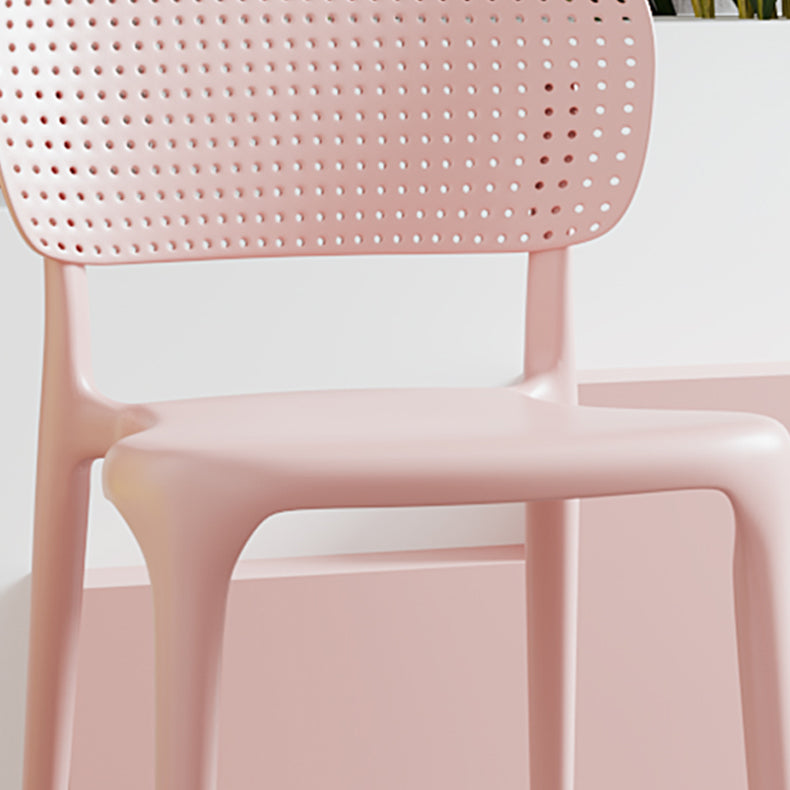 Plastic Contemporary Side Chair Open Back Dining Chairs for Dining Room Clearhalo ' kitchen&dining_furn' 'Dining Chairs' 'Dining Tables & Seating' 'dining_chair' 'Furniture' 'furniture_dining_chair' 'Kitchen & Dining Furniture' 'kitchen' 3466813