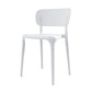 Plastic Contemporary Side Chair Open Back Dining Chairs for Dining Room White 1 Piece Clearhalo ' kitchen&dining_furn' 'Dining Chairs' 'Dining Tables & Seating' 'dining_chair' 'Furniture' 'furniture_dining_chair' 'Kitchen & Dining Furniture' 'kitchen' 3466814
