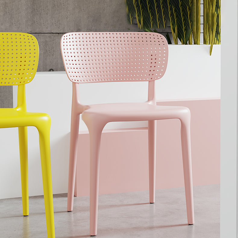 Plastic Contemporary Side Chair Open Back Dining Chairs for Dining Room Clearhalo ' kitchen&dining_furn' 'Dining Chairs' 'Dining Tables & Seating' 'dining_chair' 'Furniture' 'furniture_dining_chair' 'Kitchen & Dining Furniture' 'kitchen' 3466825