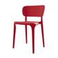 Plastic Contemporary Side Chair Open Back Dining Chairs for Dining Room Red 1 Piece Clearhalo ' kitchen&dining_furn' 'Dining Chairs' 'Dining Tables & Seating' 'dining_chair' 'Furniture' 'furniture_dining_chair' 'Kitchen & Dining Furniture' 'kitchen' 3466832