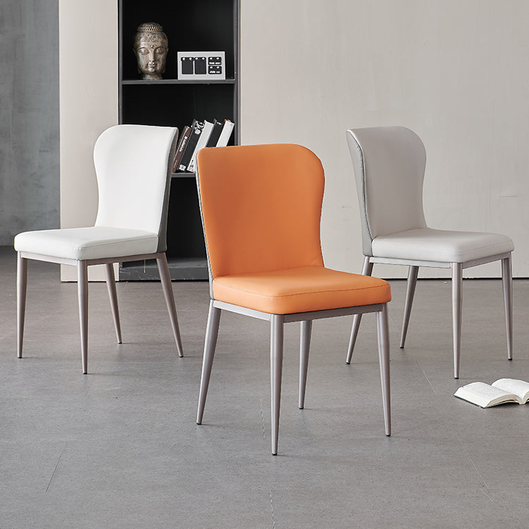 Nordic Style Upholstered Dining Chair Wingback Parsons Chair for Home Use Clearhalo ' kitchen&dining_furn' 'Dining Chairs' 'Dining Tables & Seating' 'dining_chair' 'Furniture' 'furniture_dining_chair' 'Kitchen & Dining Furniture' 'kitchen' 3466844