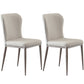 Nordic Style Upholstered Dining Chair Wingback Parsons Chair for Home Use Light Gray Set of 2 Clearhalo ' kitchen&dining_furn' 'Dining Chairs' 'Dining Tables & Seating' 'dining_chair' 'Furniture' 'furniture_dining_chair' 'Kitchen & Dining Furniture' 'kitchen' 3466857