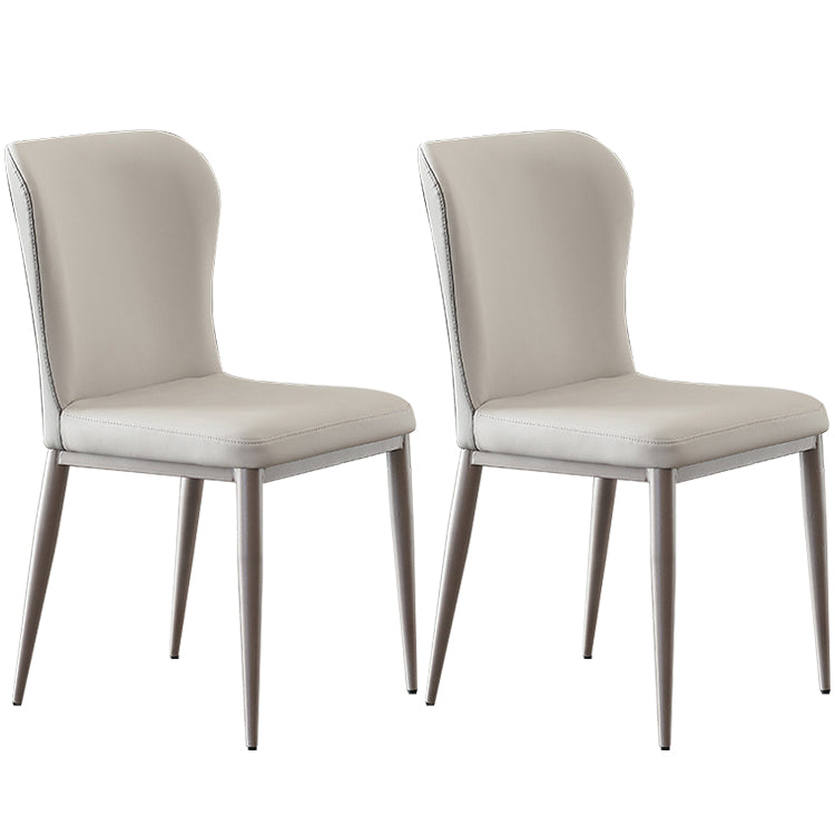 Nordic Style Upholstered Dining Chair Wingback Parsons Chair for Home Use Light Gray Set of 2 Clearhalo ' kitchen&dining_furn' 'Dining Chairs' 'Dining Tables & Seating' 'dining_chair' 'Furniture' 'furniture_dining_chair' 'Kitchen & Dining Furniture' 'kitchen' 3466857