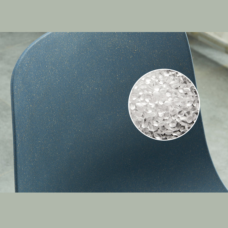 Contemporary Style Plastic Dining Side Chair Dining Room Armless Chair Clearhalo ' kitchen&dining_furn' 'Dining Chairs' 'Dining Tables & Seating' 'dining_chair' 'Furniture' 'furniture_dining_chair' 'Kitchen & Dining Furniture' 'kitchen' 3466888