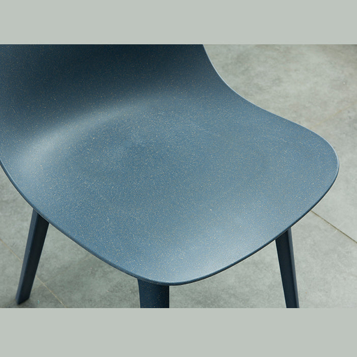 Contemporary Style Plastic Dining Side Chair Dining Room Armless Chair Clearhalo ' kitchen&dining_furn' 'Dining Chairs' 'Dining Tables & Seating' 'dining_chair' 'Furniture' 'furniture_dining_chair' 'Kitchen & Dining Furniture' 'kitchen' 3466891