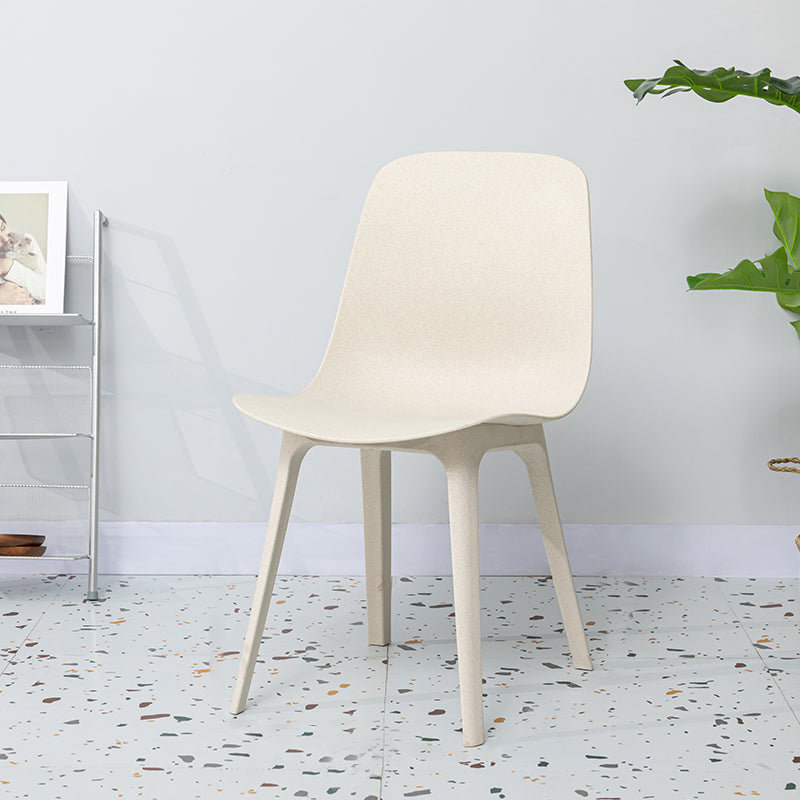 Contemporary Style Plastic Dining Side Chair Dining Room Armless Chair Clearhalo ' kitchen&dining_furn' 'Dining Chairs' 'Dining Tables & Seating' 'dining_chair' 'Furniture' 'furniture_dining_chair' 'Kitchen & Dining Furniture' 'kitchen' 3466896