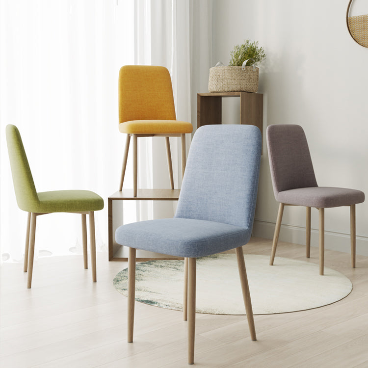 Fabric Dining Side Chairs Glam Style Parsons Chair of 16'' Wide for Kitchen Clearhalo ' kitchen&dining_furn' 'Dining Chairs' 'Dining Tables & Seating' 'dining_chair' 'Furniture' 'furniture_dining_chair' 'Kitchen & Dining Furniture' 'kitchen' 3466925