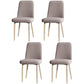 Fabric Dining Side Chairs Glam Style Parsons Chair of 16'' Wide for Kitchen Coffee Natural Wood Set of 4 Clearhalo ' kitchen&dining_furn' 'Dining Chairs' 'Dining Tables & Seating' 'dining_chair' 'Furniture' 'furniture_dining_chair' 'Kitchen & Dining Furniture' 'kitchen' 3466939